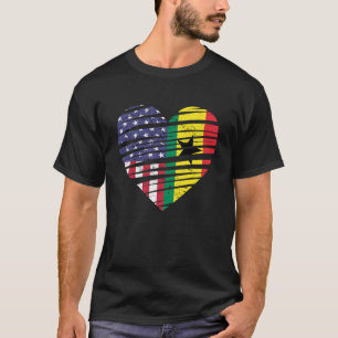 Camiseta Patriot Heritage Mo do Patriot Americano do Coraçã