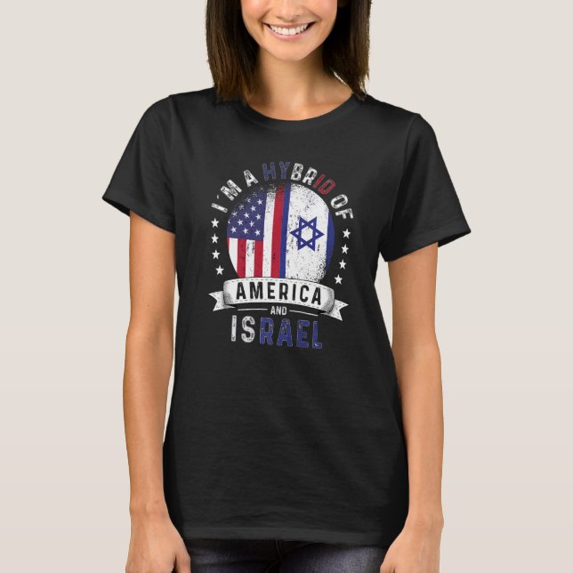 Camiseta Patriot Israel dos EUA Bandeira do Norte de Israel (Frente)
