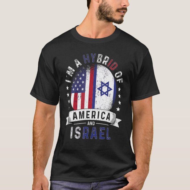 Camiseta Patriot Israel dos EUA Bandeira do Norte de Israel (Frente)