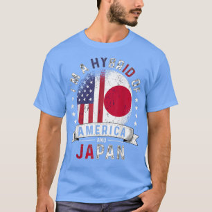 Camiseta Patriot Japão Sinalizador Americano Crescido Japon