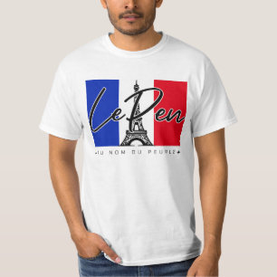 Camiseta Patriot Le Caneta francês apóia o Tricolor Gift