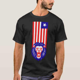 CAMISETA PATRIOT RED WHITE E BLUE FREEDON LION