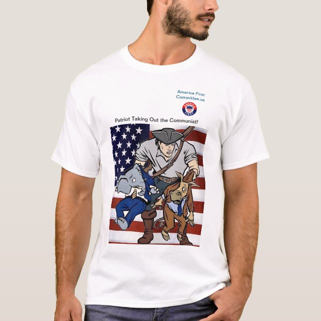 Camiseta Patriot Retirando o Comunista! (Frente)