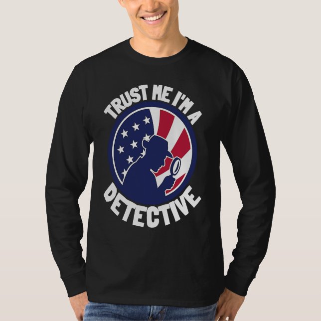 Camiseta Patriot USA Detective Spy And Private Investigator (Frente)