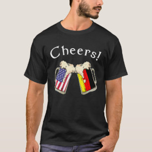 Camiseta Patriota Alemão Americano Cultivo País Anima Cerve