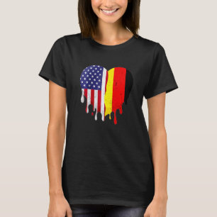 Camiseta Patriota Alemão Americano Cultivo Terreno Derreter