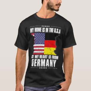 Camiseta Patriota Alemão Americano Cultivou Oração Orgulhos