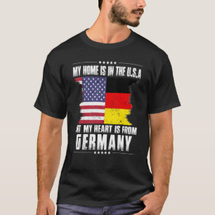Camiseta Patriota Alemão Americano Cultivou Oração Orgulhos