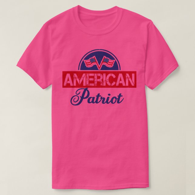 Camiseta Patriota Americano (Frente do Design)