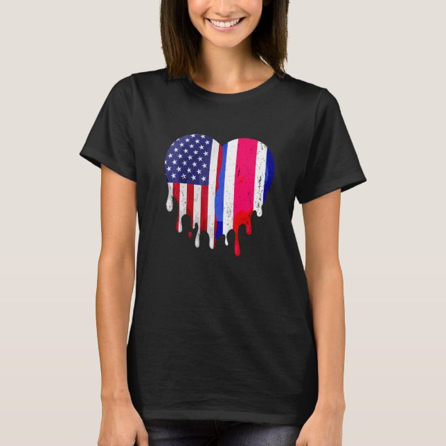 Camiseta Patriota Americano Costa Rica Derrete do País Cres (Frente)