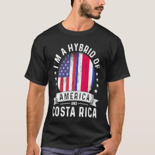 Camiseta Patriota Americano-Costa-riquenho cresceu Sinaliza
