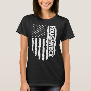 Camiseta Patriota Americano de Bandeira Oilfield