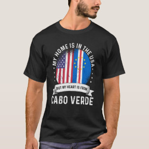 Camiseta Patriota Americano do Cabo Verdean cresceu orgulho