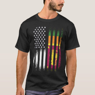 Camiseta Patriota Americano do Sri Lanka Bandeira dos EUA P