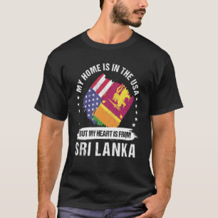 Camiseta Patriota Americano do Sri Lanka cresceu Orgulhoso
