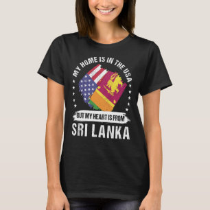 Camiseta Patriota Americano do Sri Lanka cresceu Orgulhoso
