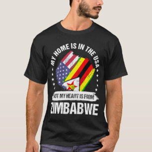 Camiseta Patriota Americano do Zimbábue cresceu Orgulhoso M