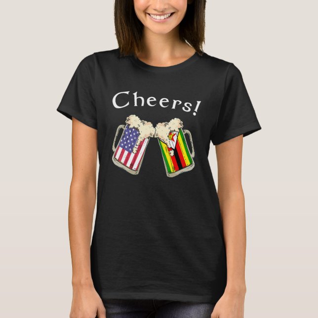 Camiseta Patriota Americano do Zimbábue Cultivo País B (Frente)