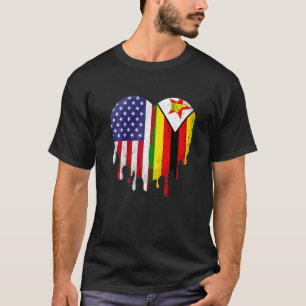 Camiseta Patriota Americano do Zimbábue Derretendo País Cre