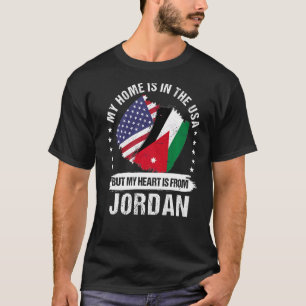 Camiseta Patriota Americano Jordânia Bandeira Americana Ro