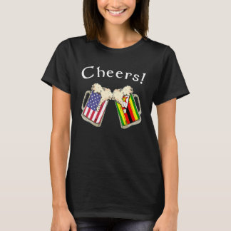 Camiseta Patriota Americano Zimbabuano Aplaudido no País de
