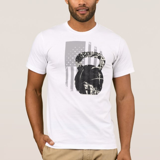 Camiseta Patriota de Kettlebell (Frente)