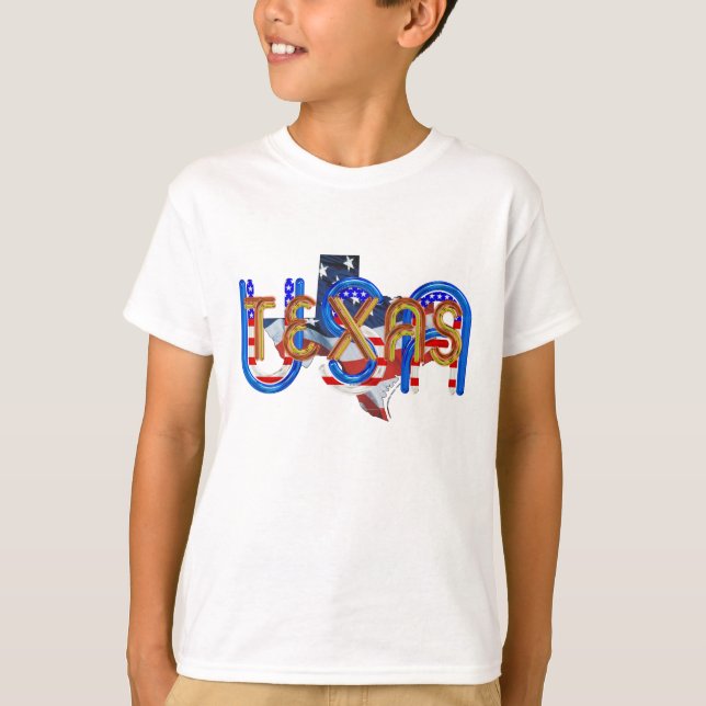 Camiseta Patriota de Texas do T (Frente)