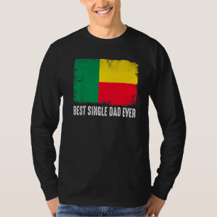 Camiseta Patriota do Melhor Pai do Sinalizador Benin Afetad