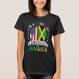 Camiseta Patriota dos EUA Bandeira da Jamaica Americano Jam