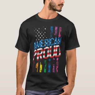 Camiseta Patriota LGBT Patriota Gay Lésbica do Orgulho Ame