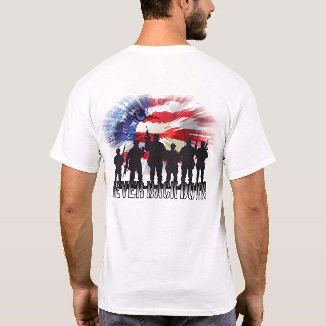 Camiseta Pátriota Nunca Desiste (Verso)