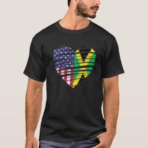 Camiseta Patriota Patriótico Americano do Coração Crescente