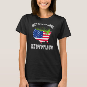Camiseta Patriota Patriótico Ei Floco de Neve Sai Da Minha