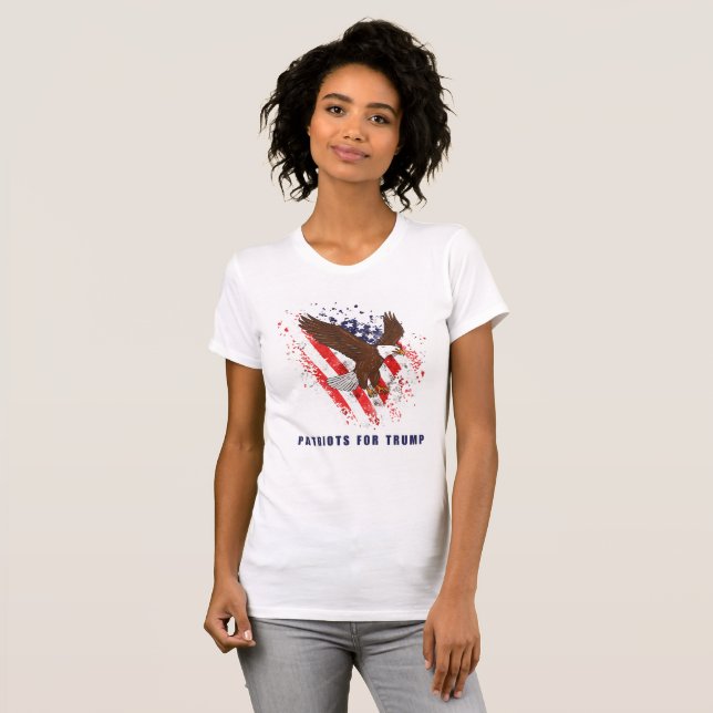 Camiseta Patriotas para Trump (Frente Completa)