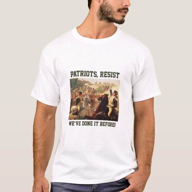 Camiseta Patriotas resistem a ataques à democracia (Frente)