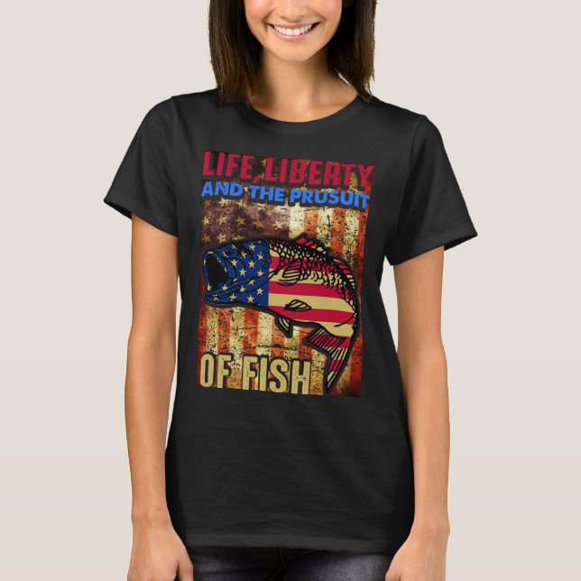 Camiseta Patriotic 4th Of July American fishing Independenc (Frente)