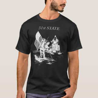 Camiseta patriotic 51st state in space
