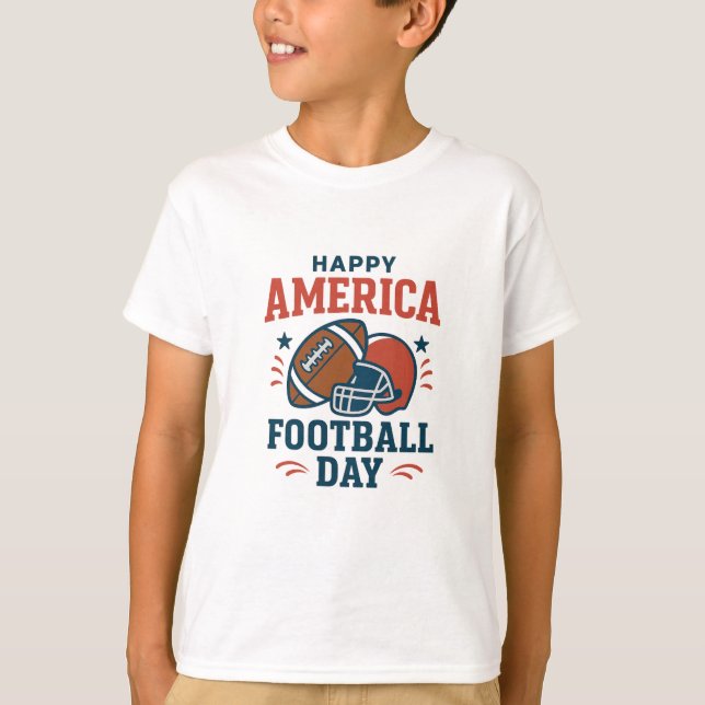 Camiseta  Patriotic America Football Day Tee – Perfect Gift (Frente)