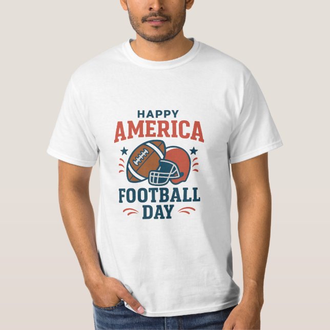 Camiseta  Patriotic America Football Day Tee – Perfect Gift (Frente)