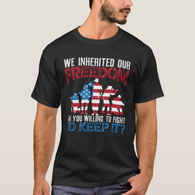 Camiseta Patriotic America USA Flag 4th Of July American  6 (Frente)