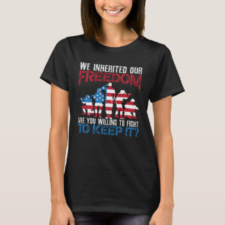 Camiseta Patriotic America USA Flag 4th Of July American  6