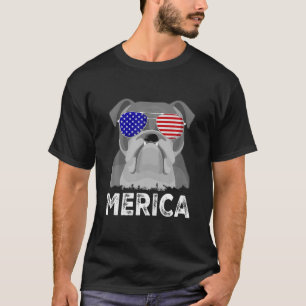 Camiseta Patriotic American USA Flag Funny Merica English B