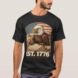 Camiseta Patriotic Bald Eagle Founding Father 1776
