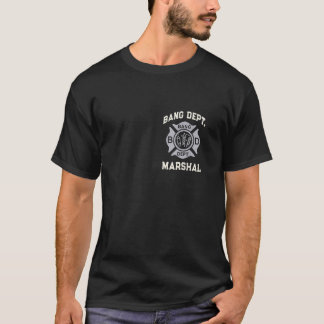 Camiseta Patriotic Bang Dept MARSHAL julho 4° de julho Fogo