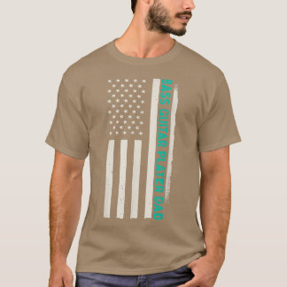 Camiseta Patriotic Bassist Guitarist Bass Guitar Player Dad