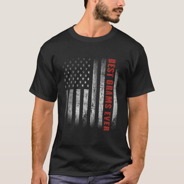 Camiseta Patriotic Best Grams Ever With US American Flag 4t (Frente)