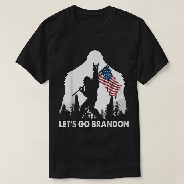 Camiseta Patriotic Bigfoot Adventure Design (Frente do Design)
