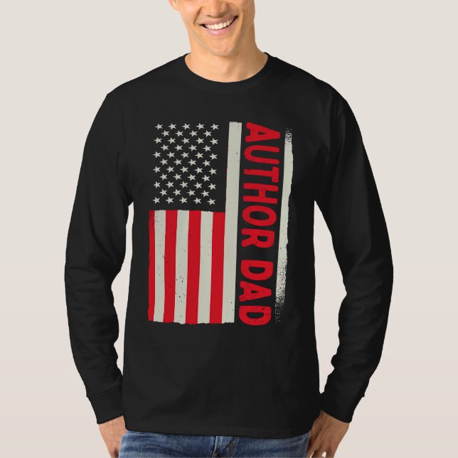 Camiseta Patriotic Book Writer Writing Publisher Blogger Au (Frente)
