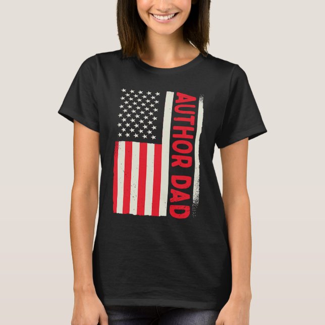 Camiseta Patriotic Book Writer Writing Publisher Blogger Au (Frente)