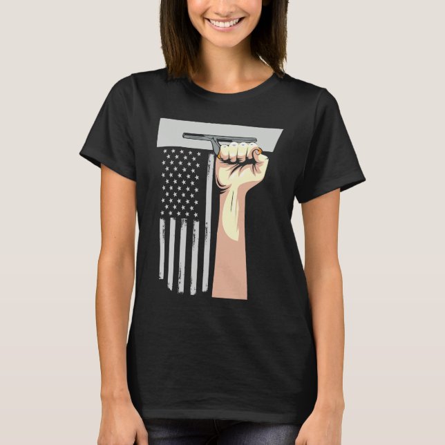 Camiseta Patriotic Concrete Finisher Construction Worker US (Frente)